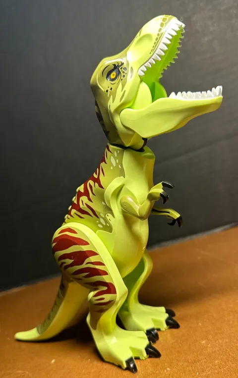 LEGO Jurassic World 76944 Tyrannosaurus - Olive Green, Dark Red Dinosaur T-Rex
