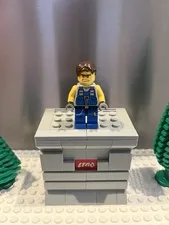 LEGO Minifigure pm017 - Miner With Scar - Power Miners Omino Minifig 8962 Nice