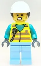 LEGO® Minifigure City Utility Worker from set 60374 Fire Command Truck - cty1547
