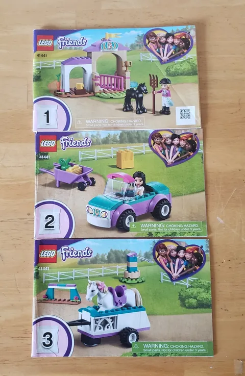 LEGO Friends 41441 Books 1-3  MANUALS BOOKS Only 