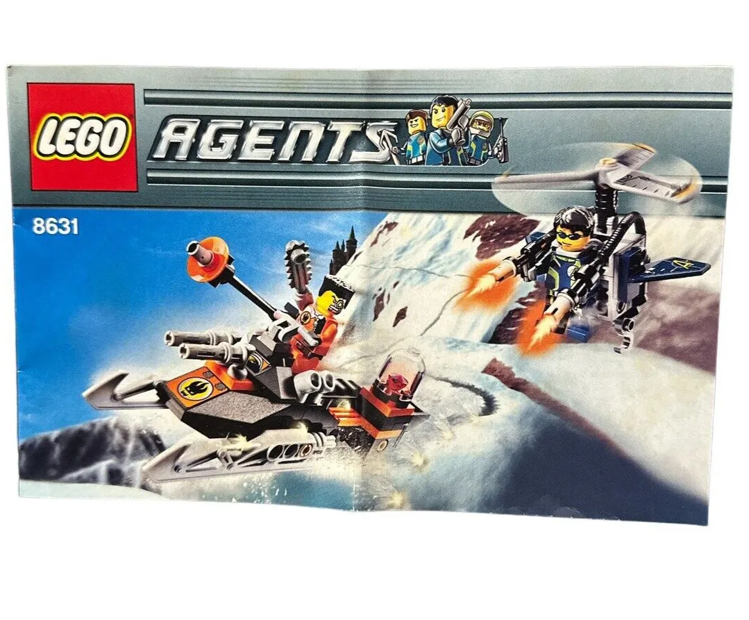 LEGO Agents 8631 Jetpack Pursuit Instruction Manual ONLY