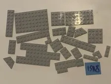 Lego Parts Lot Plates Light Grey Bulk
