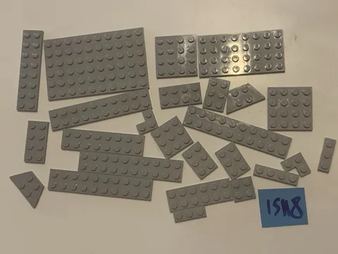 Lego Parts Lot Plates Light Grey Bulk