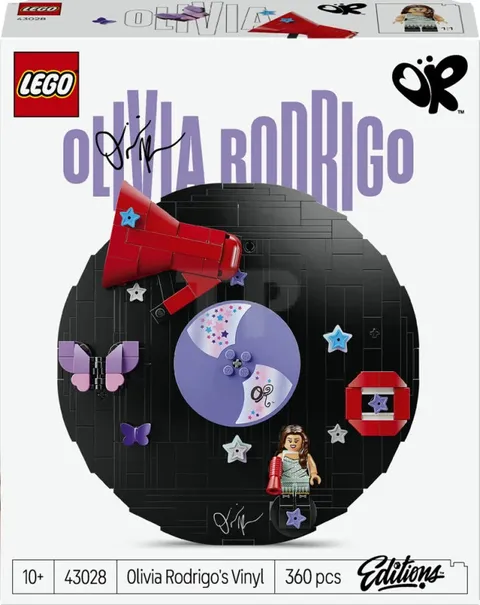 LEGO Editions Olivia Rodrigo's Vinyl 43028 Collectible Building Toy Set New Gift