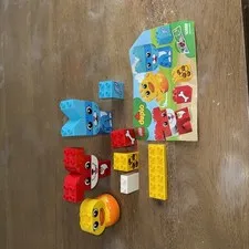 Lego Duplo 10858 My First Puzzle Pets Complete Set Dog Bird Cat Animals#