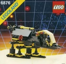 LEGO Space Alienator 6876 spaceship at-at yellow black vintage space tron