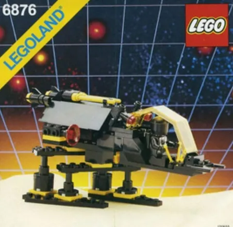 LEGO Space Alienator 6876 spaceship at-at yellow black vintage space tron