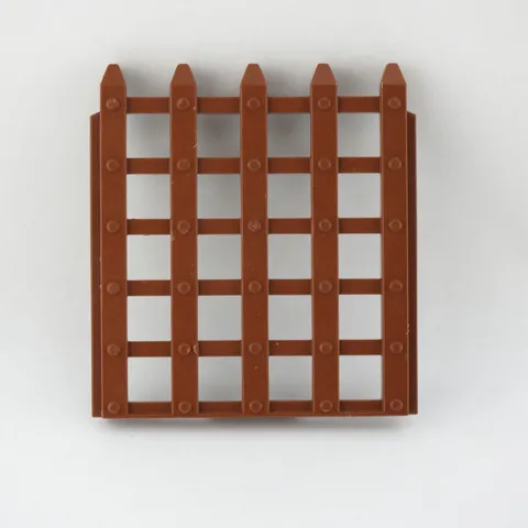 1x Lego Duplo Castle Gate Sliding Grid Brown Gate Caslet