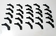 Lego Lot 25 BLACK  1X4X5 Arch Continuous Bow PART  2339