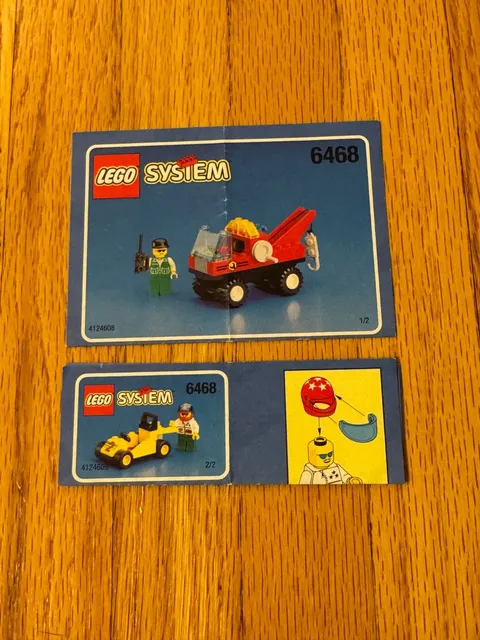 Lego Town Tow-n-Go Value Pack (6468) Instruction Booklet Only