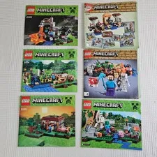 Lego Minecraft Instruction Booklets Only 21113 21114 21115 21116 21123
