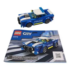 LEGO City #60312 Police Car 100% Complete w/ Instruction & Minifigure