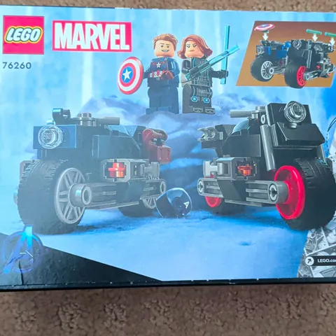 LEGO Marvel 76260 Black Widow & Captain America Motorcycles 130pc 6+ Set