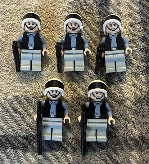 Lego - Star Wars - sw0187 Rebel Fleet Trooper Lot of 5 With Accessories