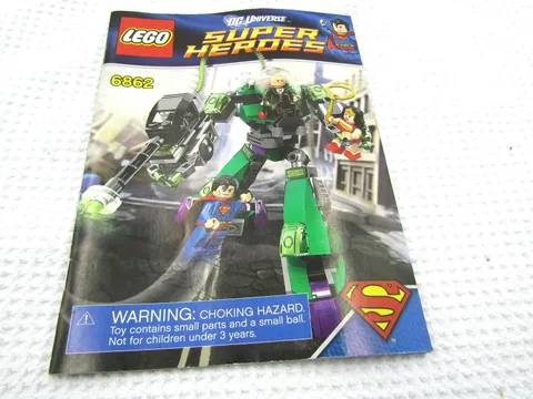 LEGO DC Comics 6862 Super Heroes Superman Instruction Manual Only!