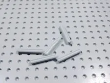 LEGO Lot of 5 Light Bluish Gray 3L Technic Axles BB