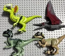 LEGO Jurassic Park Dinosaur Lot Of 4 In Great Condition