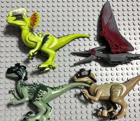 LEGO Jurassic Park Dinosaur Lot Of 4 In Great Condition