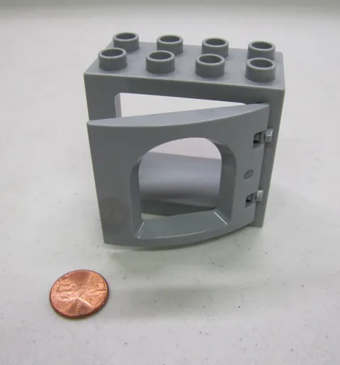 Lego Duplo All Gray Grey Window Pane Door Unit Building Block 2X4 Castle