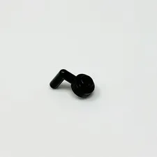 3661 LEGO Parts Plate Round 1x1 Open Stud with Bar Arm Down BLACK (1)