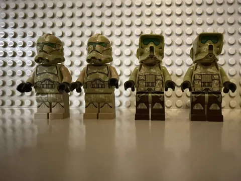 Authentic LEGO Clone Trooper 41st Elite Corps P2 Kashyyyk lot of 4 sw0519 sw0518