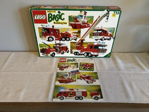 Lego Basic Electric Building Set 735 Box & Instructions ONLY