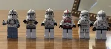 LEGO Star Wars Clone Trooper Minifigure shock trooper Lot of 6 sw0467 7676