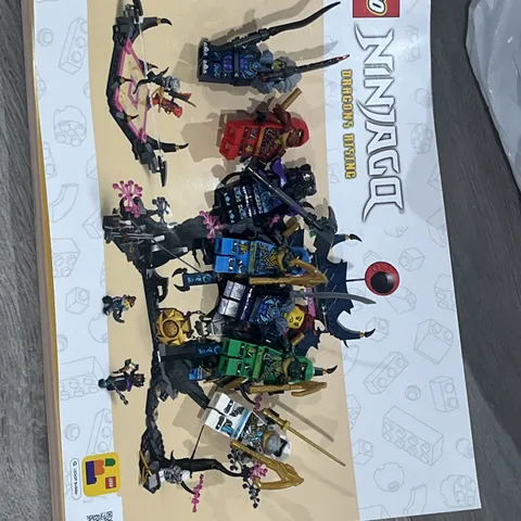 LEGO NINJAGO Wolf Mask Shadow Dojo 71813 Incomplete Partial Build With Mini Figs