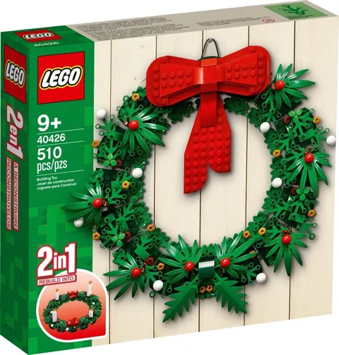 LEGO Christmas Wreath 2-in-1 Toy, Gift, Building Blocks, for Boys and Girls, Age