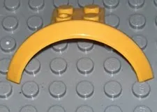 Lego 4 x 2 1/2 x 2 1/3 Mudguard w/ Round Arch Vehicle Yellow 50745