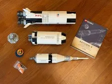 LEGO NASA Apollo Saturn V (92176) - Assembled with Spare Parts + Manual (No Box)