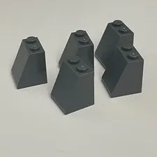Lego 3678 Dark Gray Replacement Parts Pieces Lot of 5