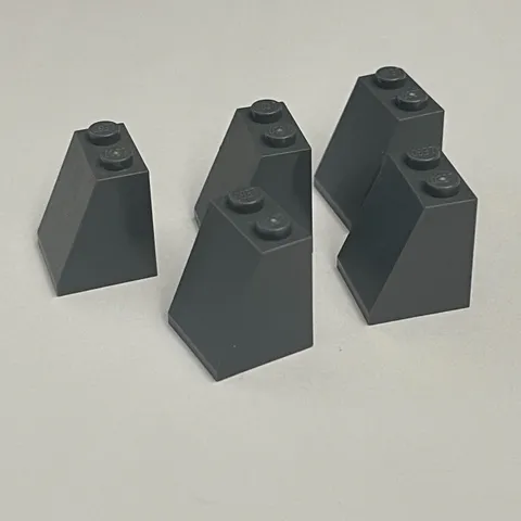 Lego 3678 Dark Gray Replacement Parts Pieces Lot of 5