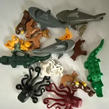 LEGO Bulk Lot Animal & Creatures Shark Dolphin Crocodile Horse Snake Octopus