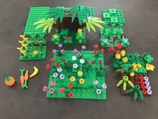 LEGO Plant & Foliage Lot P2, Leaves, flowers, plates etc