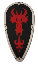LEGO Castle Dragon Red Oval Shield 2586pb007