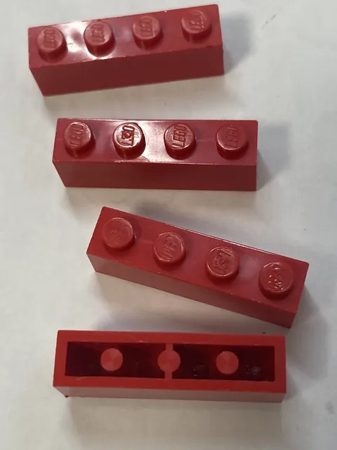 LEGO Red Parts~4-1x4 Red