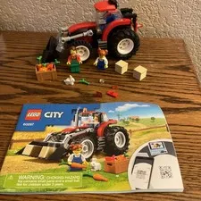 LEGO City Tractor 60287 100% complete With Manual And Minifigs