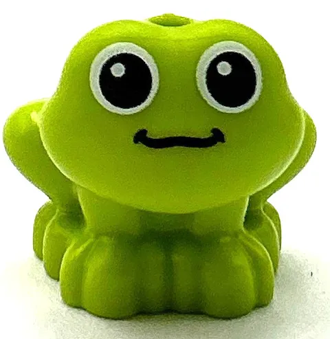 Lego New Frog Mini Doll Style Sitting with Black and White Eyes Part