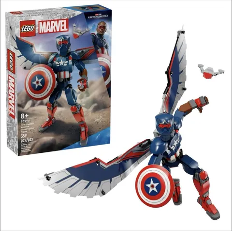 LEGO Marvel Captain America Figure Set 359 Pieces Includes Redwing Drone