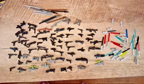LEGO Weapons - Light ?Sabers - Accessories Lot - Bulk Mixed Assortment