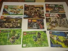 LEGO LOTR Star Wars Minecraft Ninjago Instruction Books Lot 46 total  See pics. 