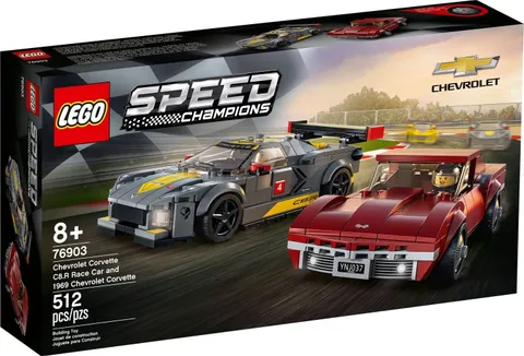 Lego 76903 Speed Champions Chevrolet Corvette C8 1969 Corvette Brand New Sealed