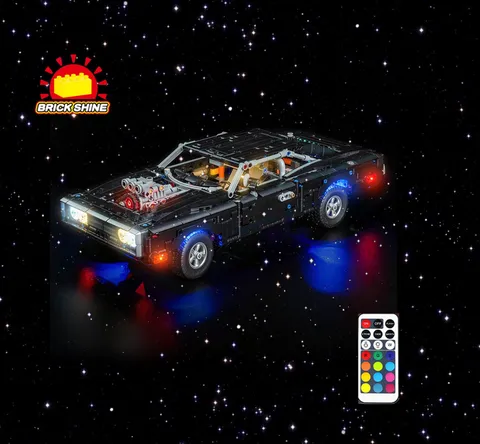 Brick Shine - GC Light kit for Lego Fast and Furious Dodge Charger R/T Car 42231