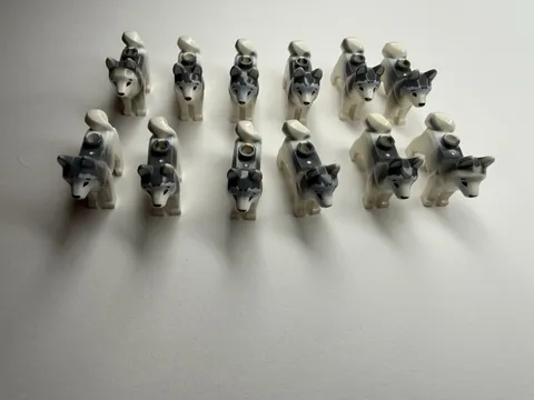 Lego Animal Husky Lot Of 12 Dog