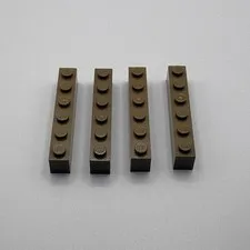 LEGO 1x6 Brick Part 3009 - (4pcs) Dark Tan