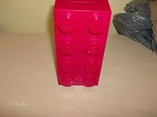 RED LEGO BANK