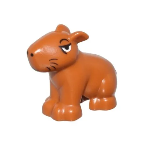 LEGO - Animal, Land - Capybara Black Eyes, Nostrils, Mouth & Whiskers (Chispi)