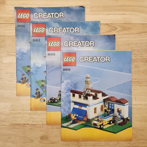 LEGO Creator Instruction Manual 31012 3-in-1 House 4 Manuals No Bricks