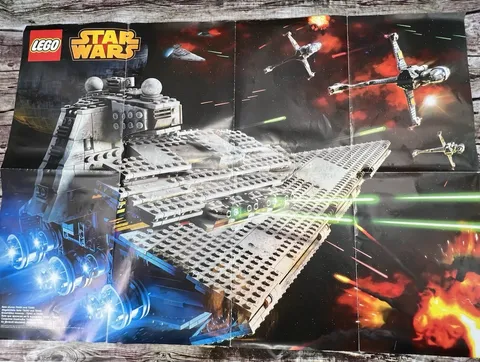 LEGO Star Wars Imperial Star Destroyer 75055 75050 Poster 33" x 23" Double Sided